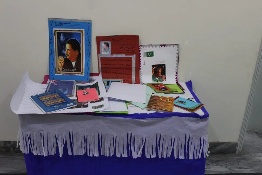 Student project work on display