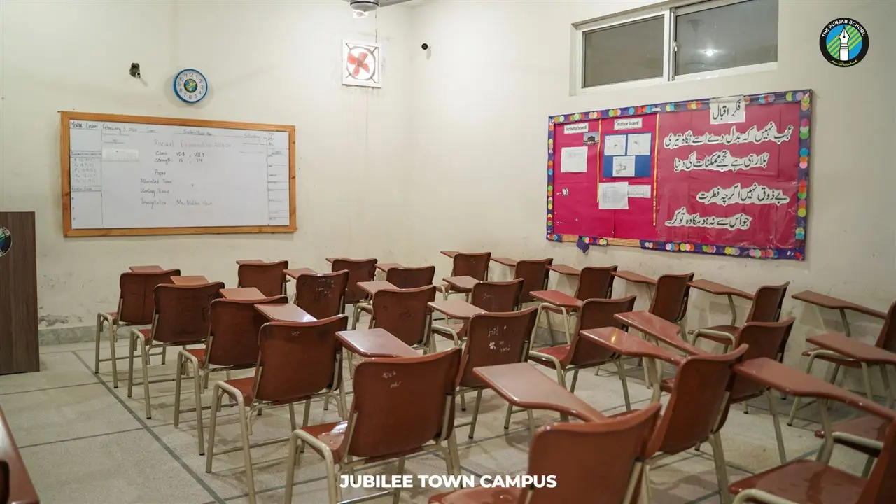 Middle school classroom at the Jubilee Town Campus